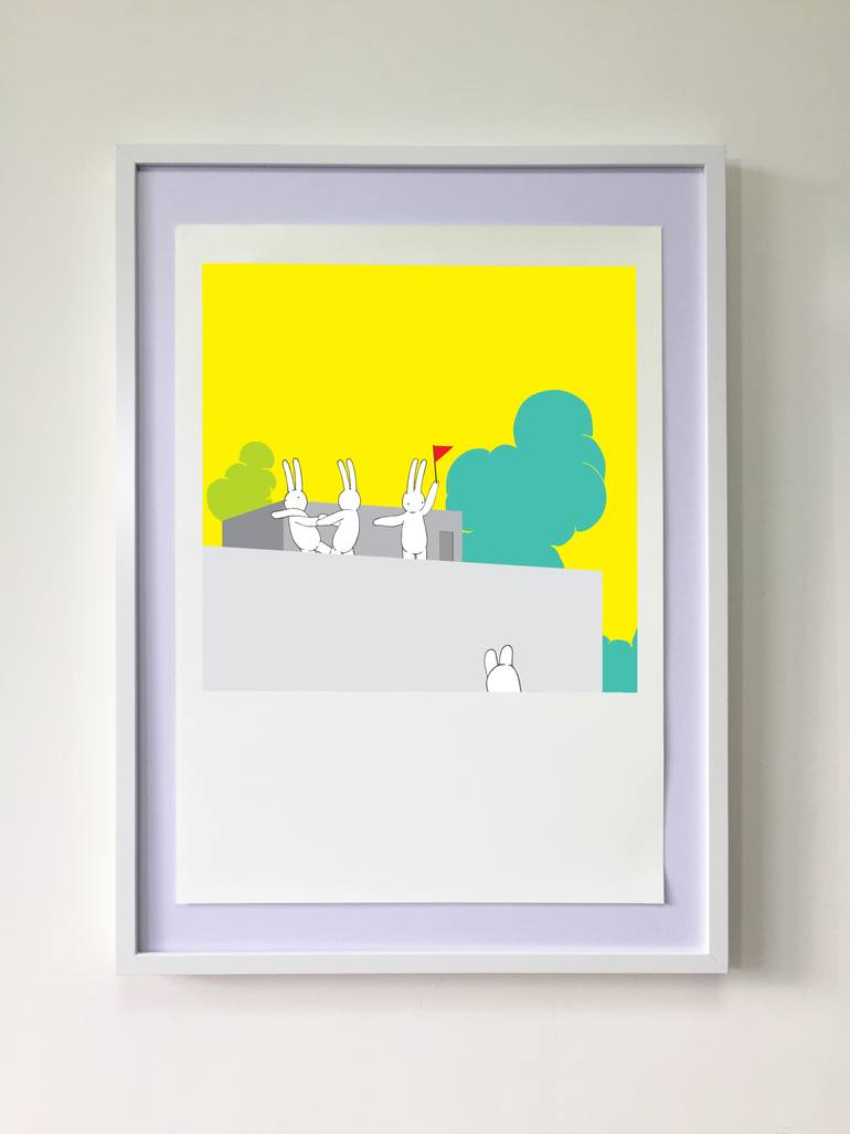 Original Figurative Comics Printmaking by Mr Clement