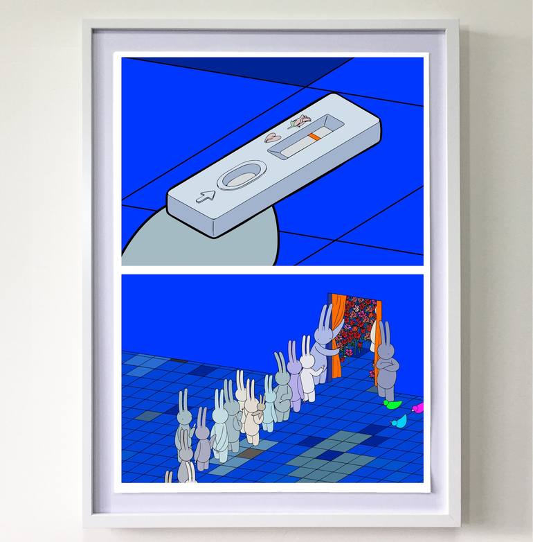 Original Figurative Comics Printmaking by Mr Clement