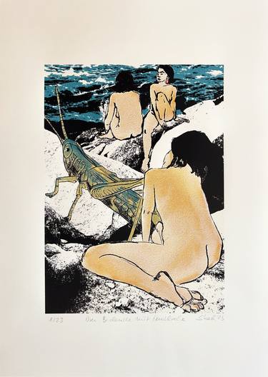 Print of Nude Printmaking by Skadi Engeln