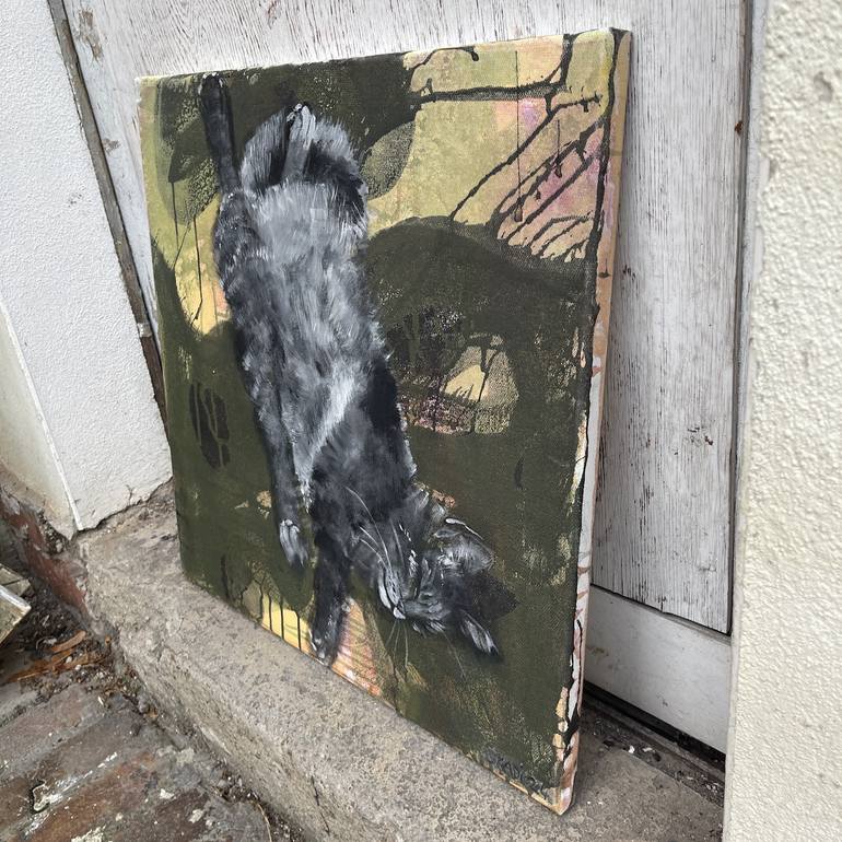 Original Contemporary Cats Painting by Skadi Engeln