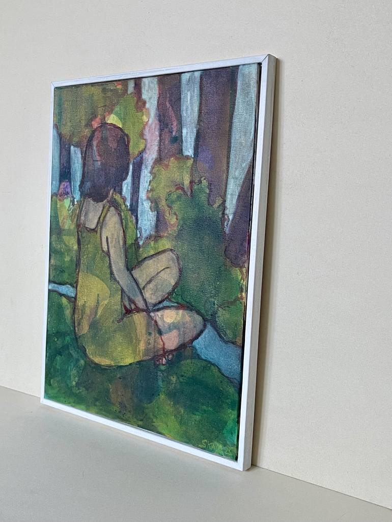 Original Abstract Women Painting by Skadi Engeln