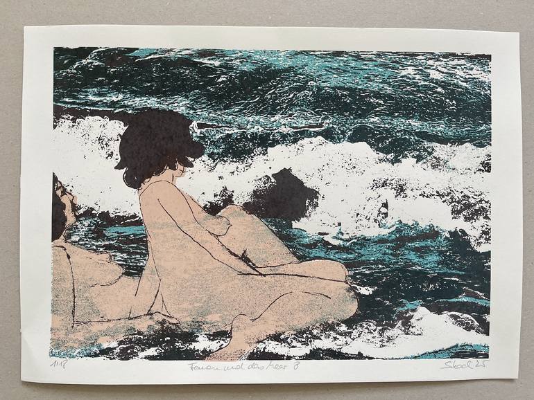 Original Contemporary Beach Printmaking by Skadi Engeln