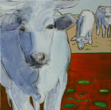 Print of Cows Paintings by Skadi Engeln