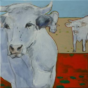 Print of Abstract Cows Paintings by Skadi Engeln