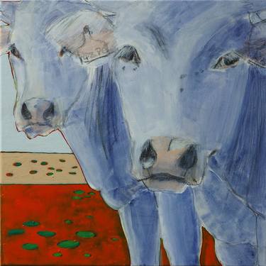 Print of Abstract Cows Paintings by Skadi Engeln