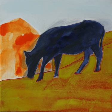 Original Abstract Cows Paintings by Skadi Engeln
