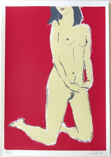 Original Modern Nude Printmaking by Skadi Engeln