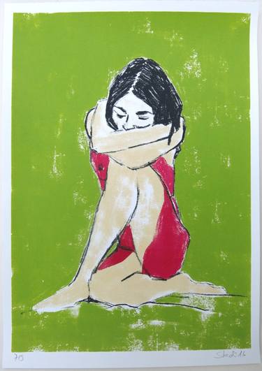 Original Figurative Nude Printmaking by Skadi Engeln