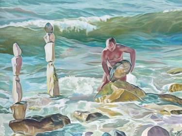 Print of Figurative Beach Paintings by Susanne Strassmann