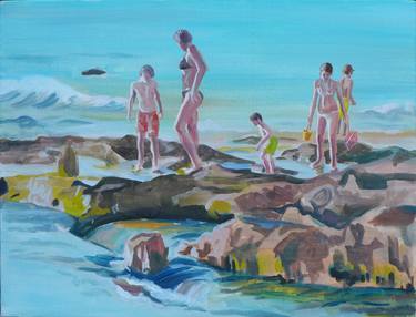 Print of Figurative Beach Paintings by Susanne Strassmann