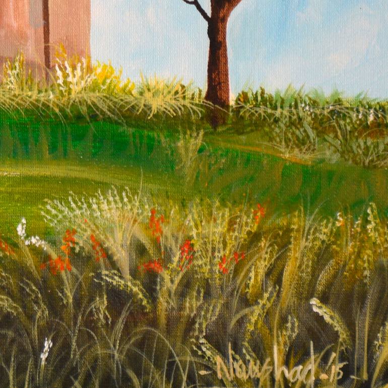 Original Abstract Expressionism Landscape Painting by Naushad Waheed Manik