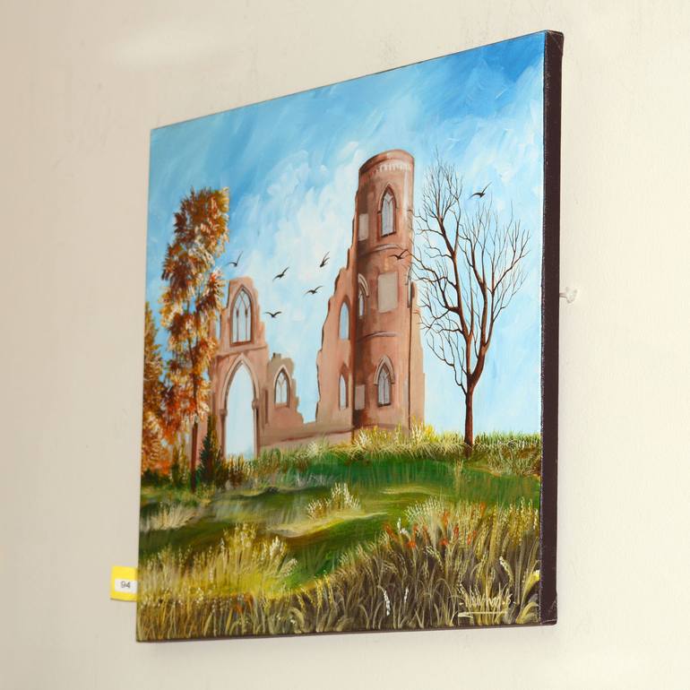 Original Abstract Expressionism Landscape Painting by Naushad Waheed Manik