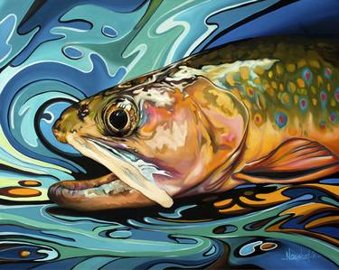 Print of Fish Paintings by Naushad Waheed Manik