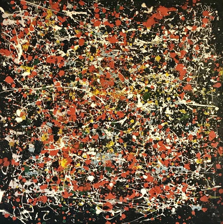 Original Abstract Expressionism Abstract Painting by Margot Stinton