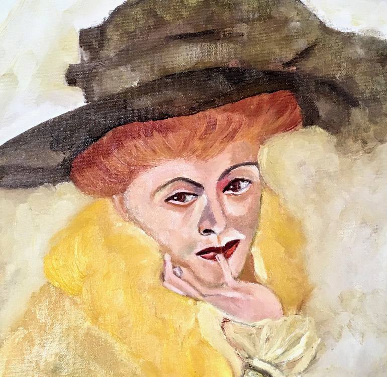 Original Fine Art Portrait Painting by Margot Stinton