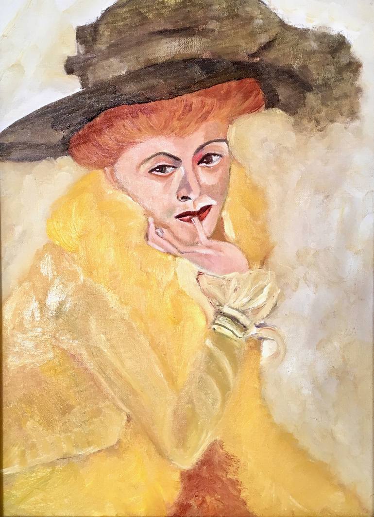 Original Fine Art Portrait Painting by Margot Stinton
