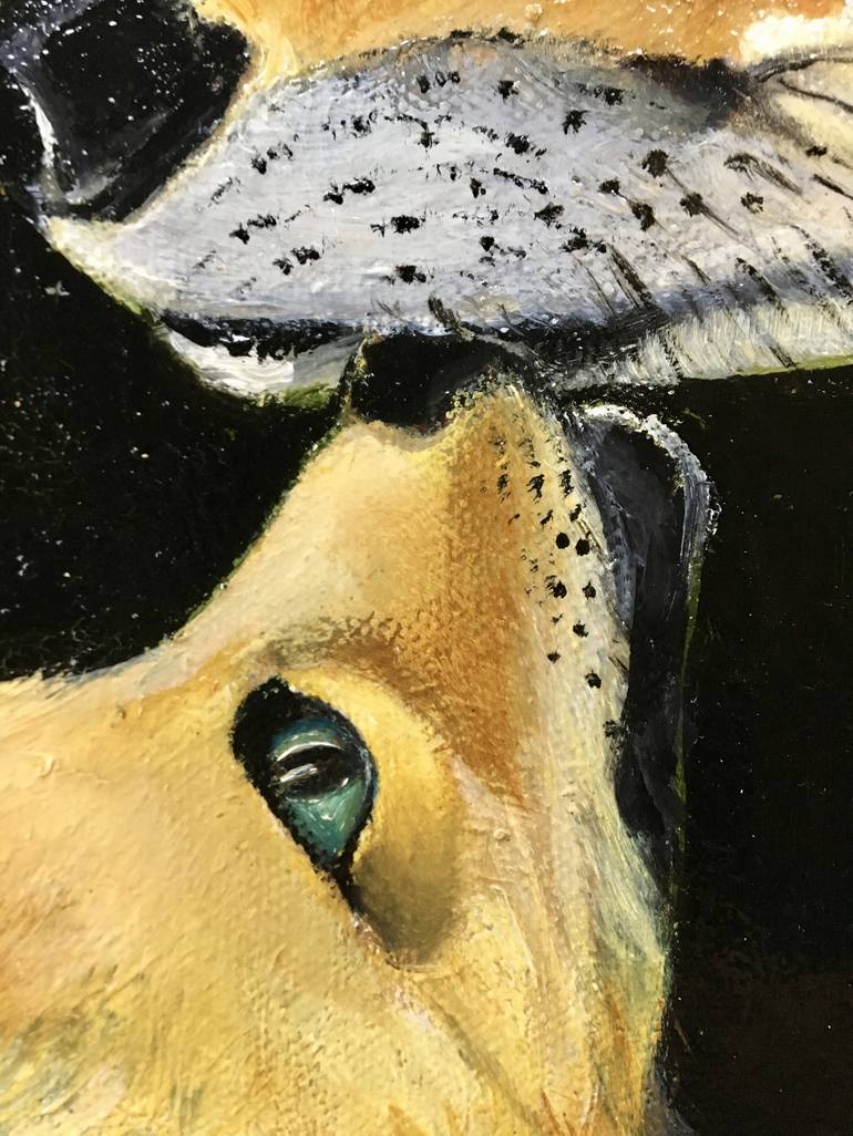 Original Expressionism Animal Painting by Margot Stinton