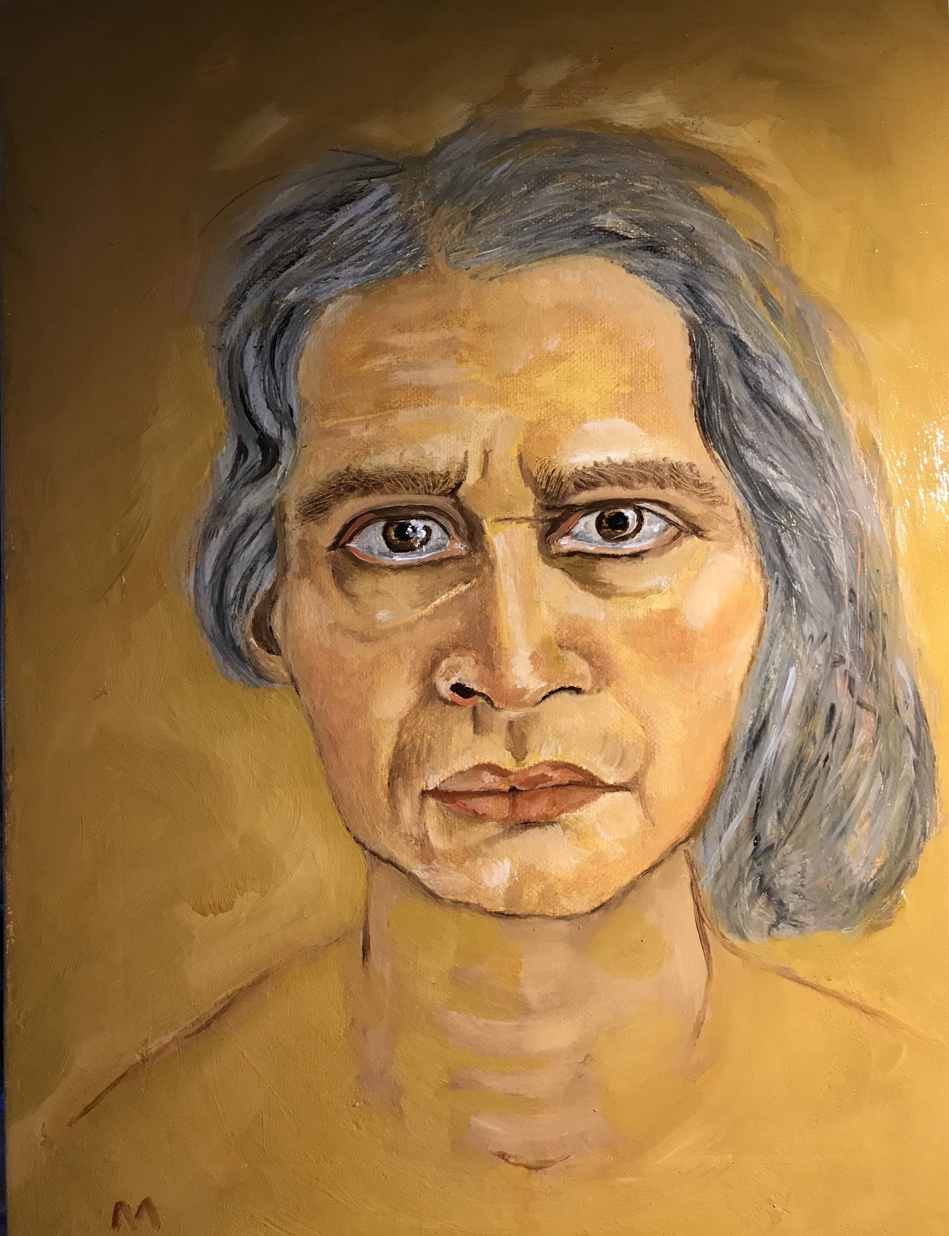 An Indian Lady with Aphasia Painting by Margot Stinton |