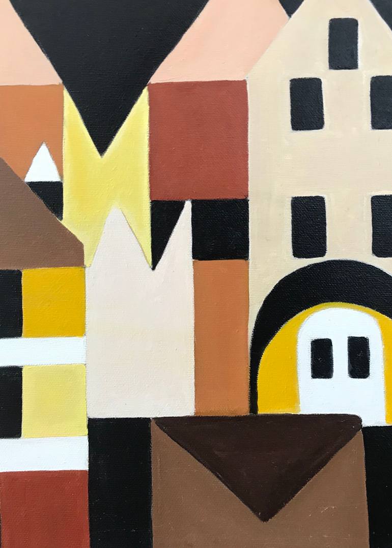 Original Art Deco Abstract Painting by Margot Stinton
