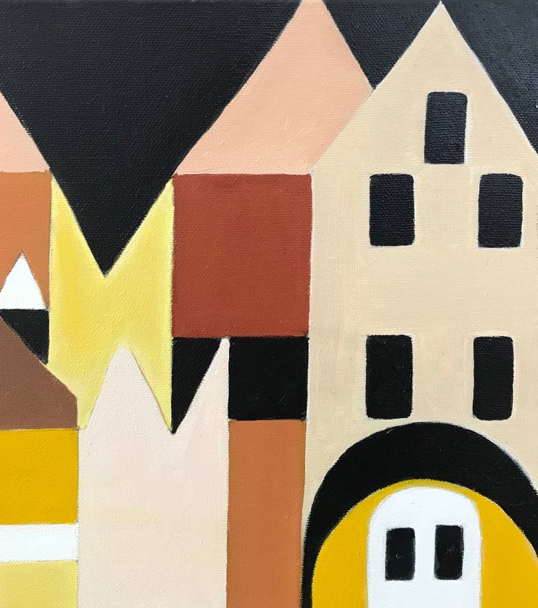 Original Art Deco Abstract Painting by Margot Stinton