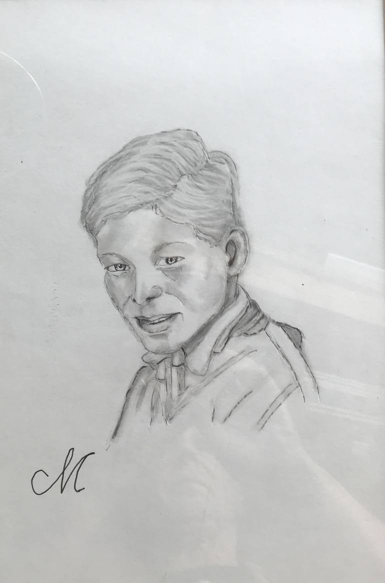 young boy sketch