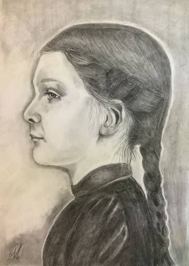 Original Fine Art Portrait Drawings by Margot Stinton