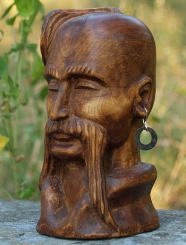 Деревянная голова фото Original People Sculpture From Ukraine For Sale Saatchi Art