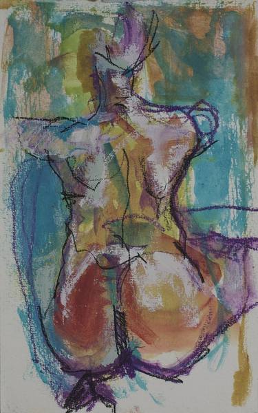 Original Abstract Expressionism Nude Drawings by Samuel Bonilla
