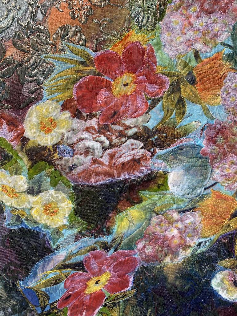 Original Impressionism Botanic Mixed Media by Leisa Rich