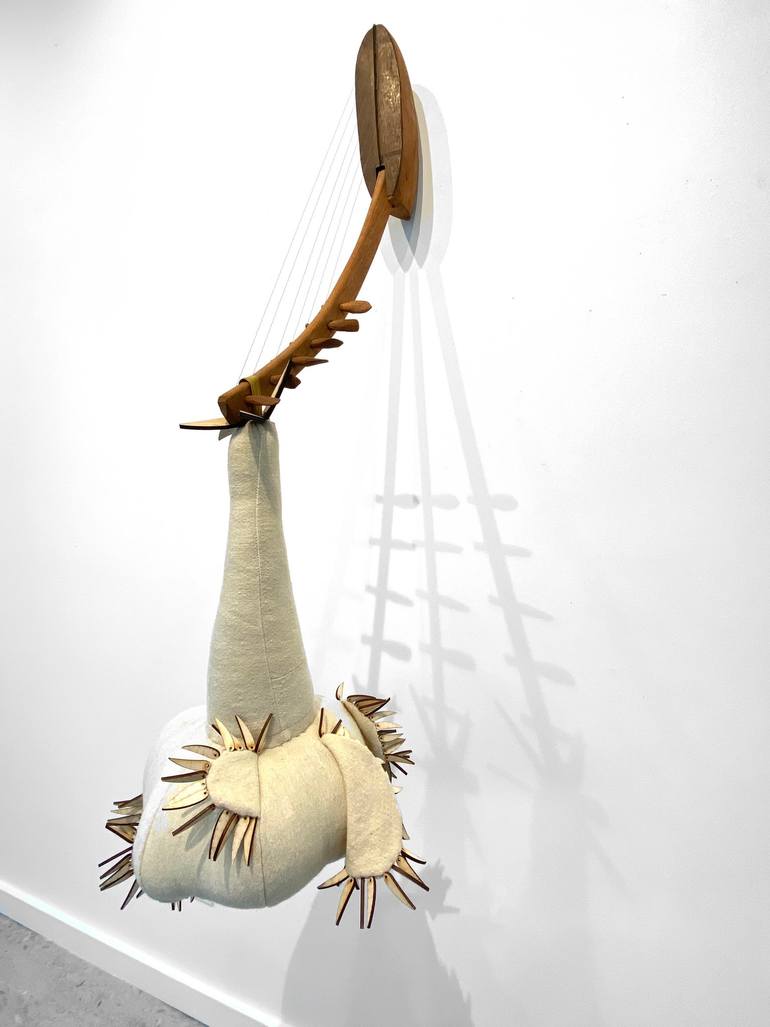 Original Abstract Music Sculpture by Leisa Rich