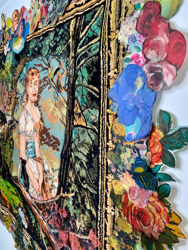 Original Romanticism Nature Mixed Media by Leisa Rich