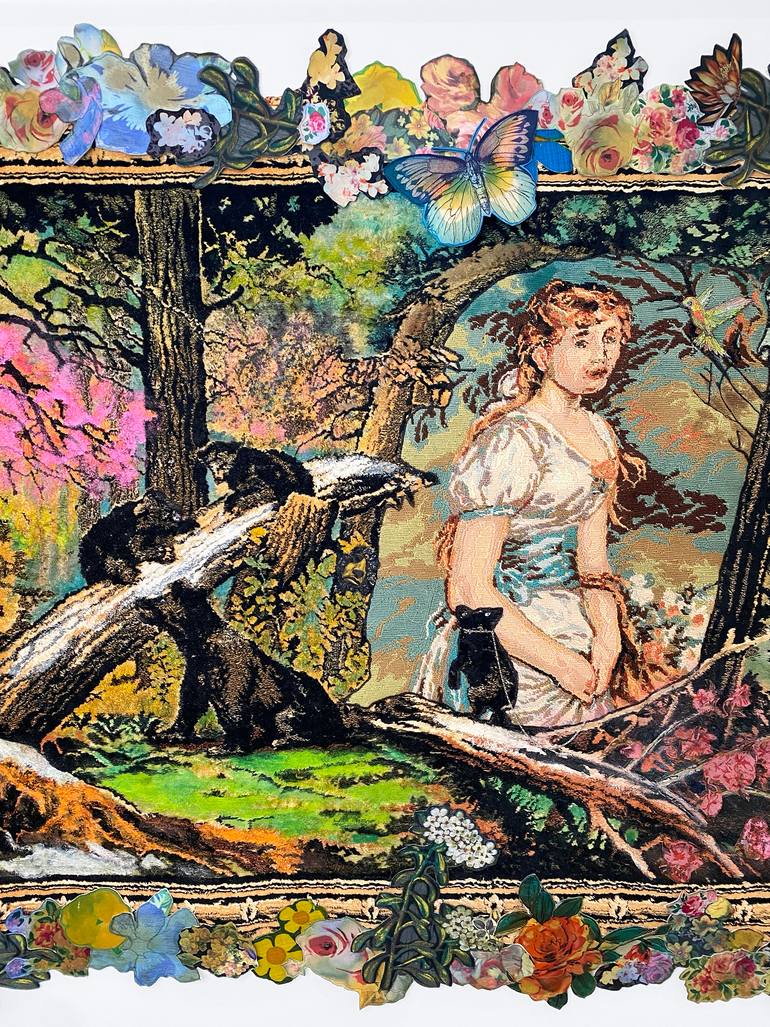 Original Romanticism Nature Mixed Media by Leisa Rich