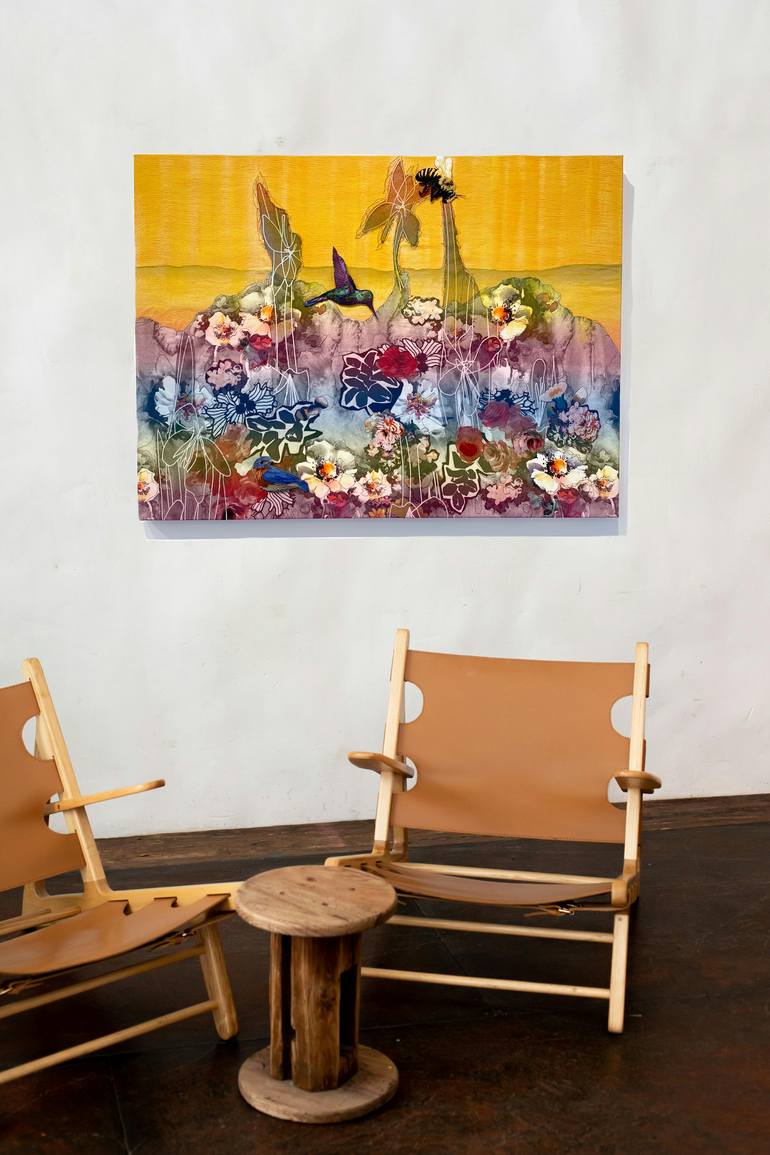 Original Impressionism Nature Mixed Media by Leisa Rich