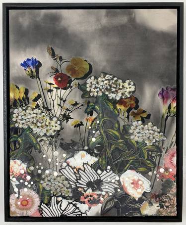 Original Impressionism Botanic Mixed Media by Leisa Rich