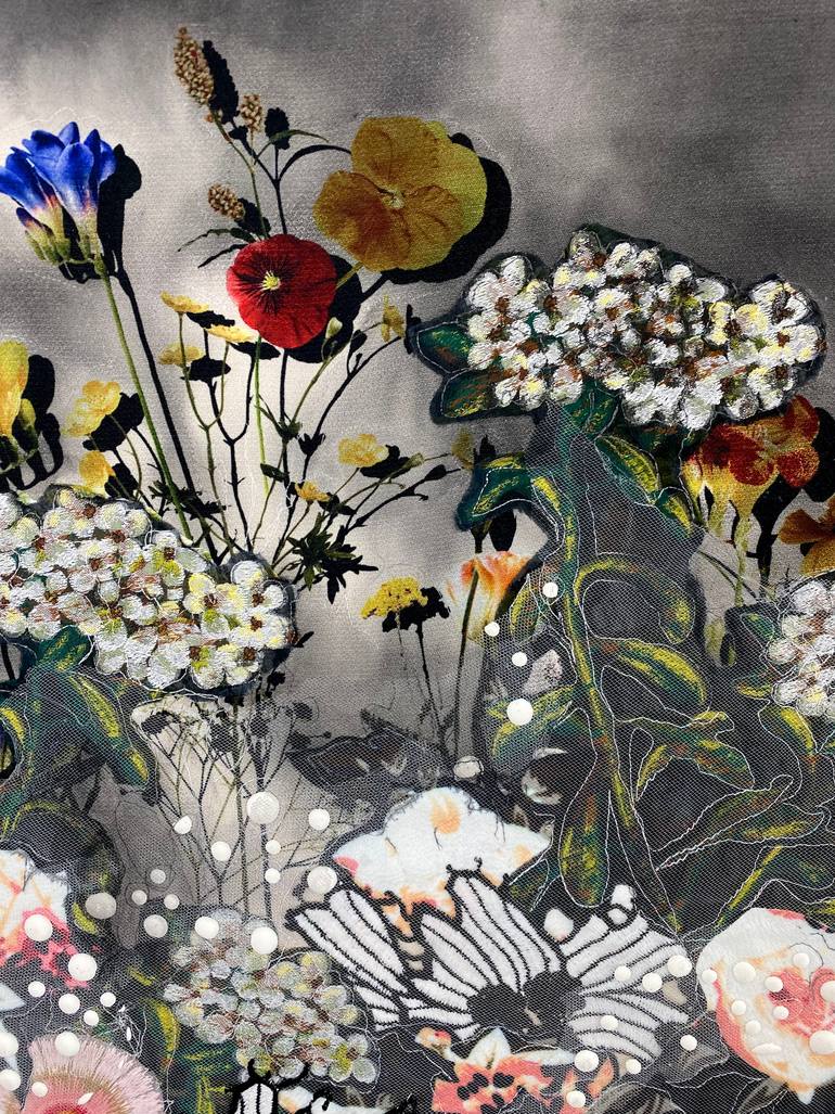 Original Impressionism Botanic Mixed Media by Leisa Rich