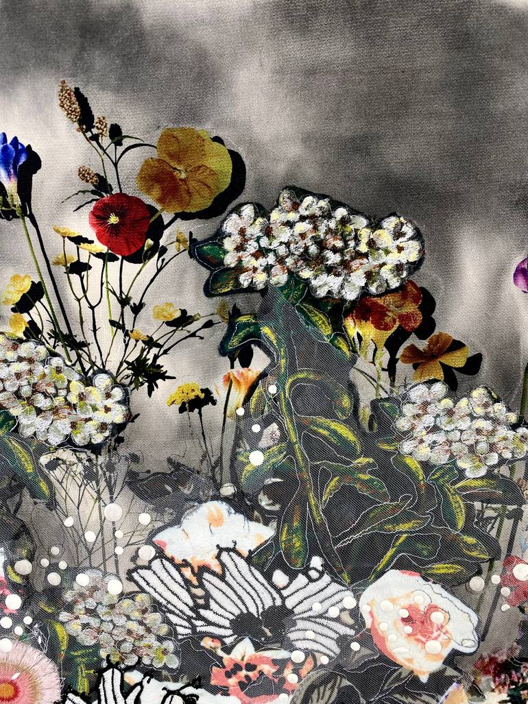 Original Impressionism Botanic Mixed Media by Leisa Rich