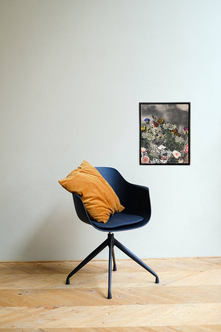 Original Impressionism Botanic Mixed Media by Leisa Rich