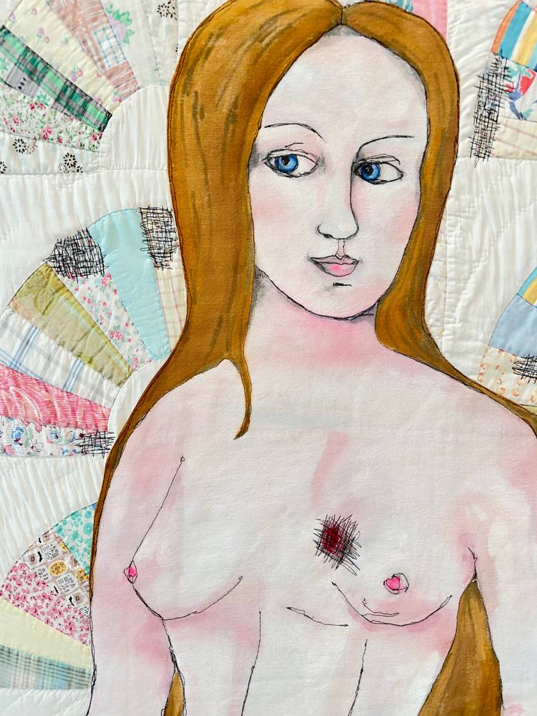 Original Contemporary Nude Mixed Media by Leisa Rich