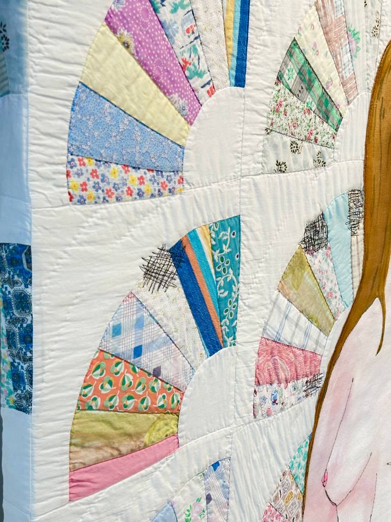 Original Contemporary Nude Mixed Media by Leisa Rich