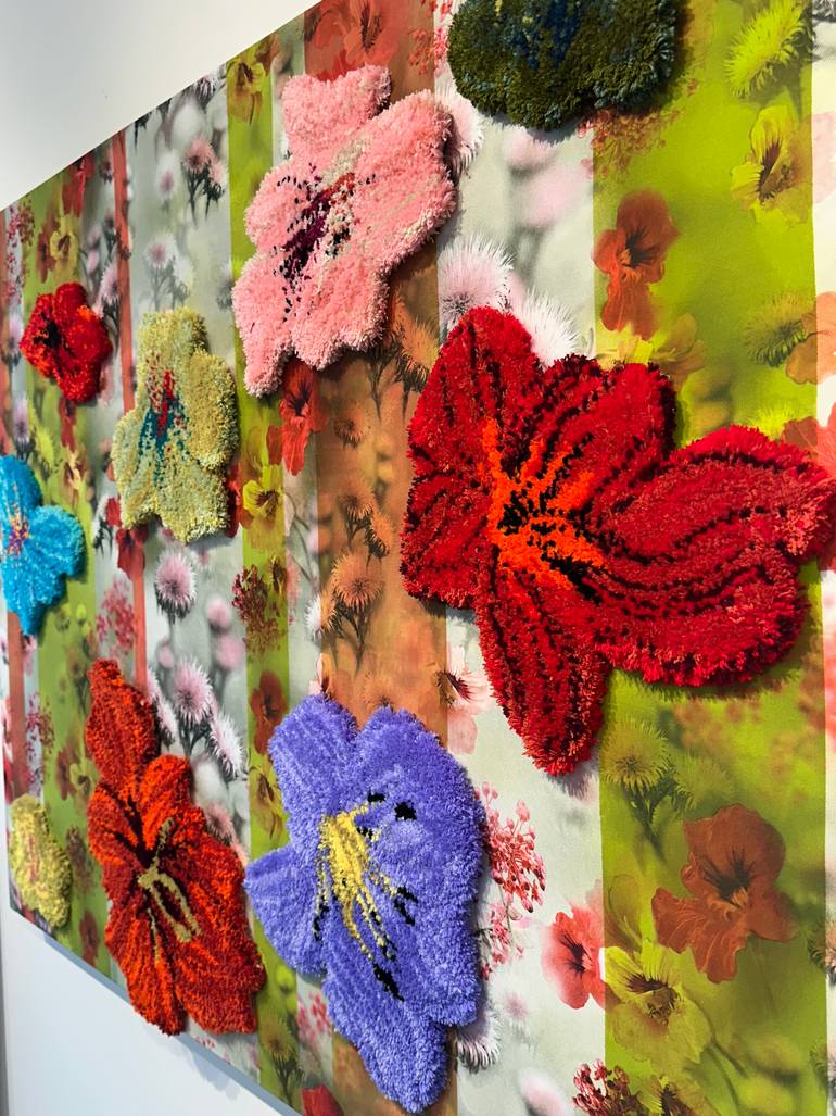 Wall Flower Mixed Media by Leisa Rich | Saatchi Art
