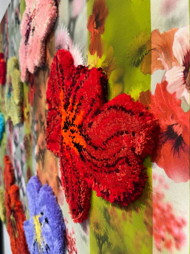Wall Flower Mixed Media by Leisa Rich | Saatchi Art
