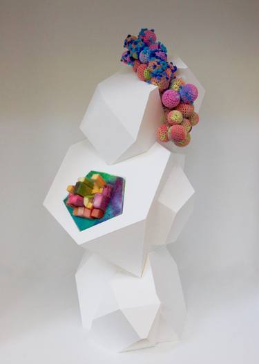 Original Cubism Abstract Sculpture by Leisa Rich