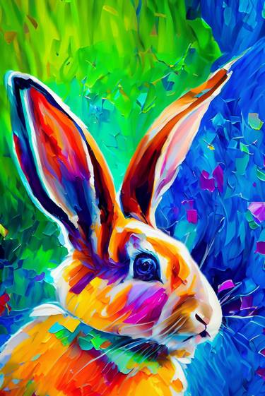 Cute Rabbit colorful adorable thumb