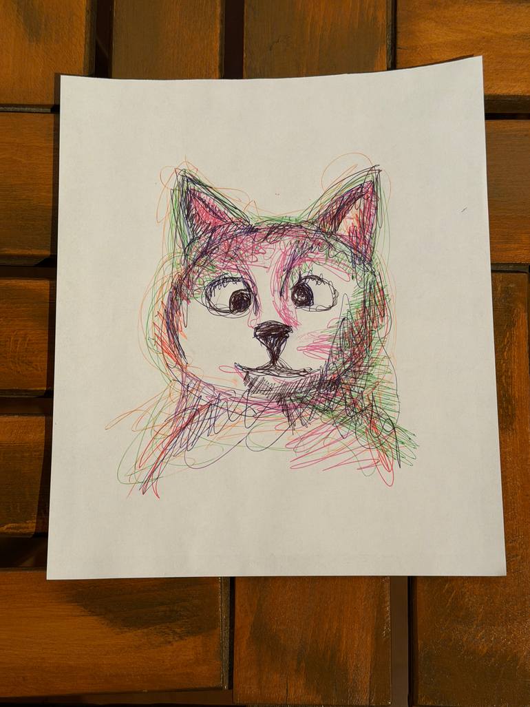 Original Abstract Animal Digital by Ozgun Evren Erturk