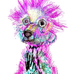 Doodle Zoo #11 — Shaggy Dog | Limited Edition Print