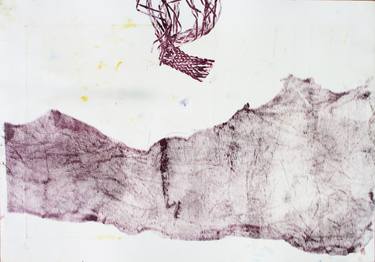 Print of Abstract Beach Printmaking by ozgun evren erturk