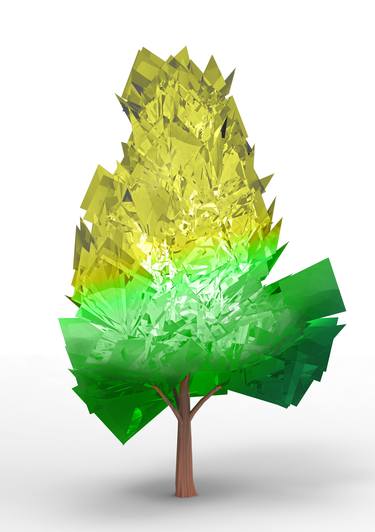 glass tree ( 3d drawing ) thumb