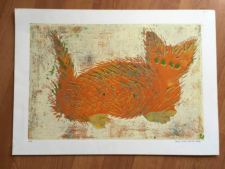 Original Modern Animal Printmaking by ozgun evren erturk