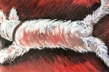 Original Impressionism Cats Paintings by ozgun evren erturk