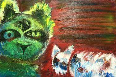 Print of Cats Paintings by ozgun evren erturk
